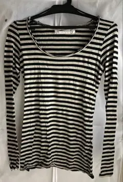 ストライプ長袖Tシャツ、タンクトップセット