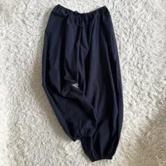【ミズイロインド】コットンイージーパンツ　バルーンパンツ　ネイビー　日本製
