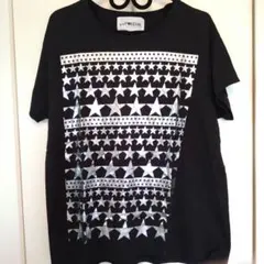 YAPONSTEE スター柄 半袖 Tシャツ ブラック monomaniaのサムネイル