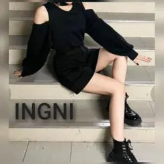 INGNI/イング 肩出しスウェットワンピース