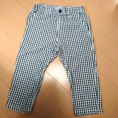 GLOBAL WORK チェック柄パンツ S　９０相当