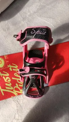 Groove! スノーボード レッド + Spiceビンディング