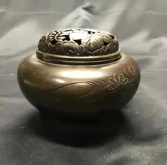 瑞峰作　香炉　青銅製　高岡銅器のサムネイル