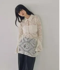 メゾンスペシャル トップス レースドッキングフリルカーデ - メルカリ