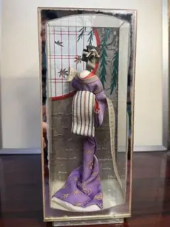 日本人形 ガラスケース入り 伝統工芸品 昭和レトロ 京都 - メルカリ