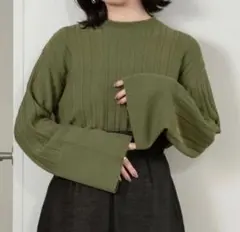 lawgy ラウジー long cuffs pleats knitのサムネイル