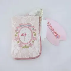 カードキャプターさくら コインポーチ ピンク レース×刺繍 パスケース