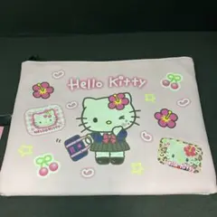 ハローキティ ハイビスカス クリアポーチ ピンク Y2K - メルカリ
