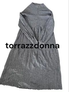 24時間以内発送TORRAZZODONNA トラッゾドンナニットリブワンピース