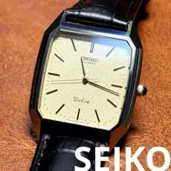 SEIKO DOLCE スクエア型　80年代ヴィンテージ電池/ベルト新品稼働品 SEIKO DOLCE スクエア型 80年代ヴィンテージ電池/ベルト新品稼働