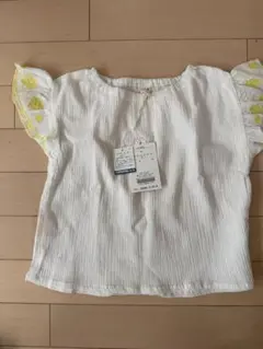 フリル袖刺繍入りブラウス 100cm アプレレクール