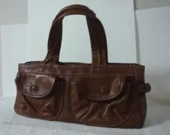 ダコタ　Dakota　ブラウン　茶　レザー　ハンドバッグ　レディース