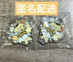 サンリオキャラクターズ　カスタムアクリルチャーム　フラワー　ポムポムプリン