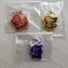 ポケモン ドット絵 めじるしアクセサリー 3個セット ガチャガチャ
