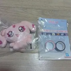 一番くじ　プリキュア　Ｅ賞ミップルぬいぐるみ　I賞マスキングテープ