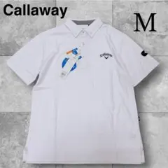 Callaway⭐️ポロシャツ メンズ M 白 ホワイト ゴルフポロシャツ 半袖