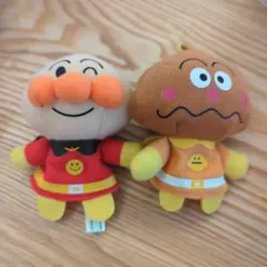 アンパンマン カレーパンマン　ぬいぐるみ 指人形 2体セット
