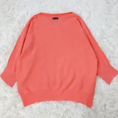 新品タグ付き インディヴィ 洗える ゆったり春ニット 大きいサイズ 19号