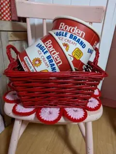 ヴィンテージ☆バスケット＆アイスクリームカップ