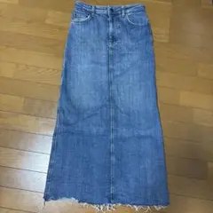 ZARA デニムブルー タイトロングスカート
