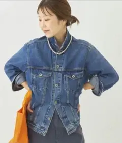 JANE SMITH × Plage】ノーカラーデニムジャケット - メルカリ