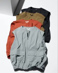 完売品　ユニクロシー　フルジップベスト　ブルー