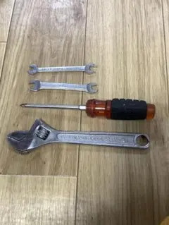 工具セット スパナ ドライバー モンキーレンチ 4点セット