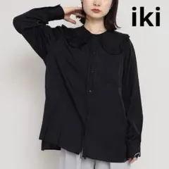 【iki】トリプルワッシャー フリルカラーブラウスのサムネイル