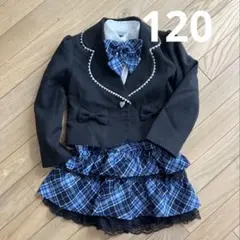 入学式　フォーマルセット120 チェック柄