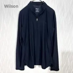 Wilson 美品 ハーフジップ トップス M メッシュ 通気性 夏 スポーツ