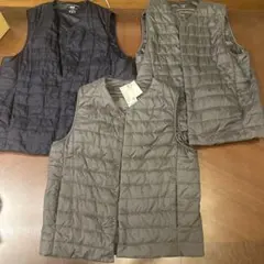 ユニクロヒートテックウォームパデットベスト3枚セットXL2枚Lサイズ一枚