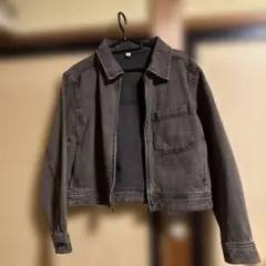 GU ダークグレー Mサイズ デニムジャケット