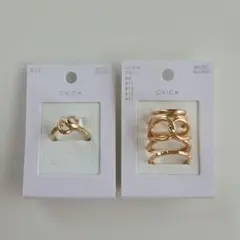 試着のみ 3COINS スリーコインズ リング セット
