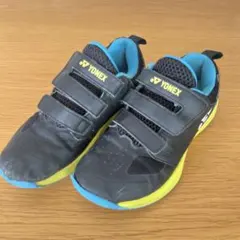 YONEX キッズテニスシューズ21cm ブラック/イエロー/ブルーのサムネイル