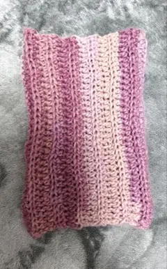 【ハンドメイド】とろり感触のくしゅくしゅネックウォーマー