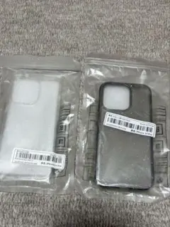 未開封SHEIN iPhone 14 Pro グリッターケース　ブラック・クリア