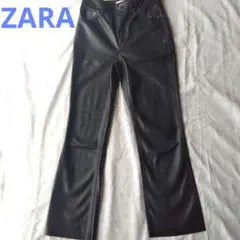 【美品】ZARA ザラ　レザーパンツ ブラック 2020秋冬モデル