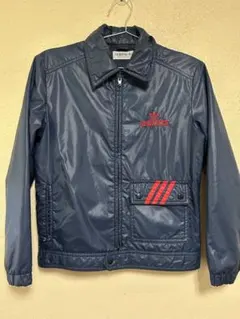 80s adidas ネイビー ナイロン ブルゾン コーチジャケット テック系 