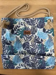 新品未使用　バリ島　リーフ柄トートバッグ