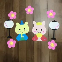 壁面飾り　＊ひなまつり飾り＊