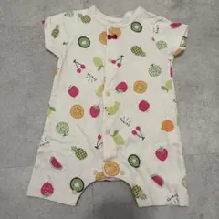 美品　フルーツ柄 ロンパース 半袖のサムネイル