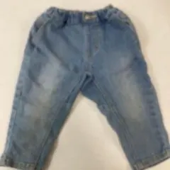 デニムパンツ ウエストゴム 汚れあり ~95cm