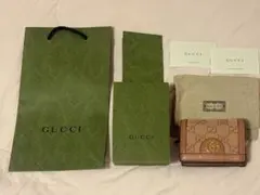 GUCCI 二つ折り財布 GGキャンバス