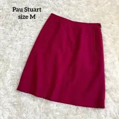 ポールスチュアート スカート ピンク Aライン サイドポケット付き a3205