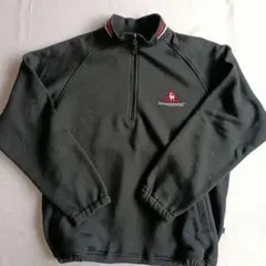 le coq sportif　スウェット プルオーバー　ハーフジップ　 L　黒