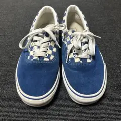 VANS スニーカー チェッカーボード ブルー