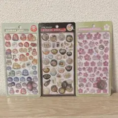 正規品　ボンボンドロップシール　和柄　3点セット