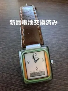希少美品】TISSOT 1980sツータイマー アナデジ 純正ベルト - メルカリ
