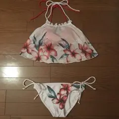 プルメリア トップス付き 3点セット水着