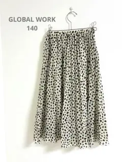 GLOBALWORK プリーツスカート 140 ダルメシアンのサムネイル